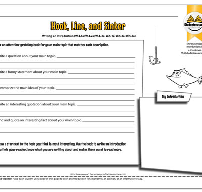 Writing an Intro - Writing Worksheet for Grades 4-5