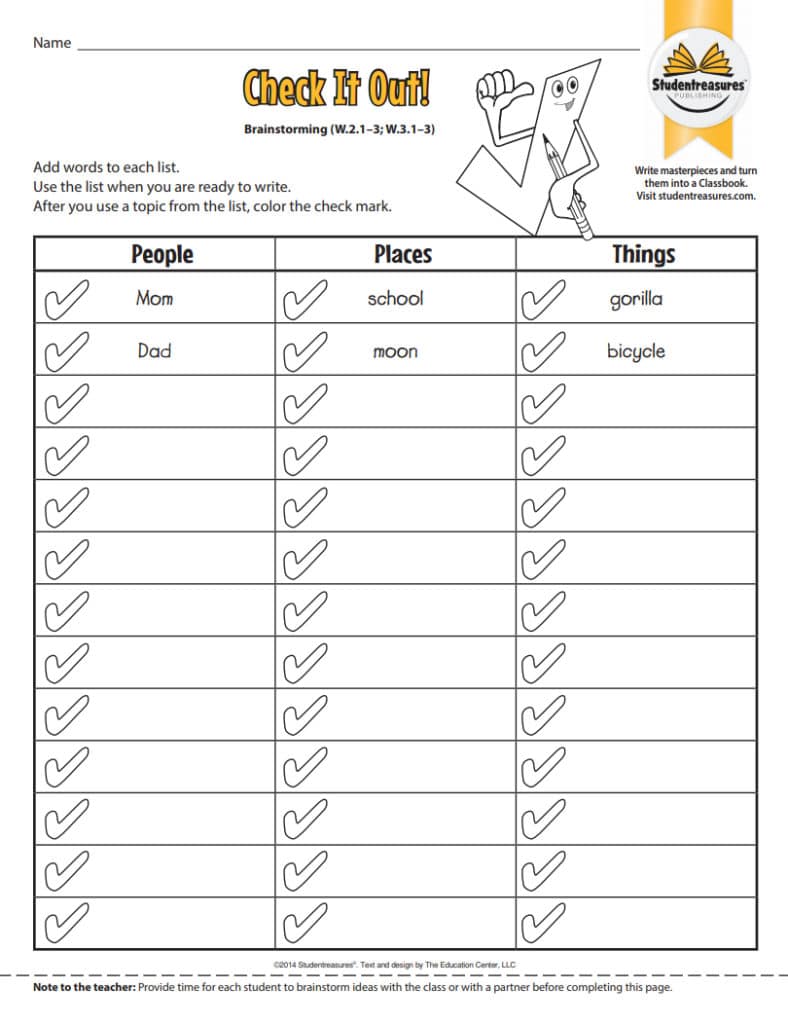 FREE 3rd Grade Writing Worksheets | Studentreasures