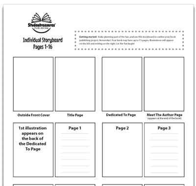 Storyboard Template For Kids from studentreasures.com