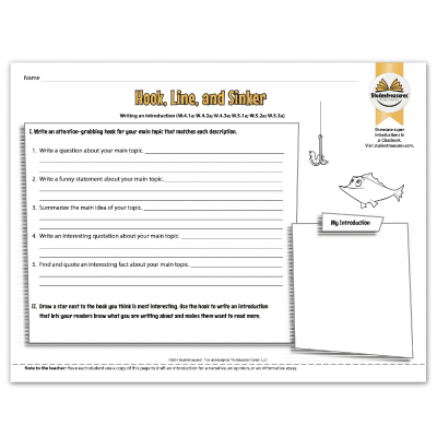 Writing an Intro - Writing Worksheet for Grades 4-5