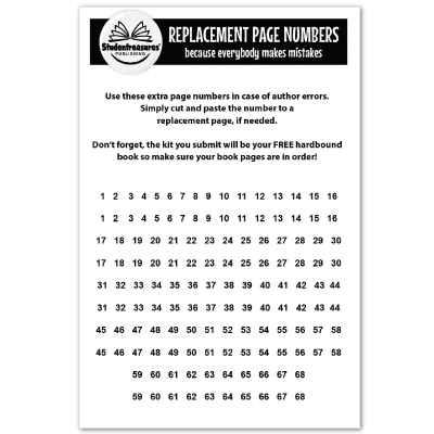 Number Page - Free Replacement Kit Materials