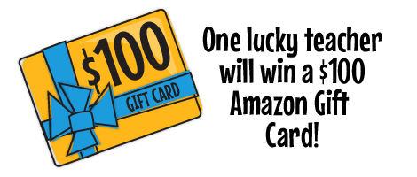 1 lucky teacher will win a $100 gift card!