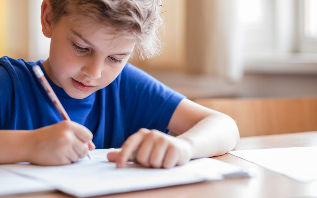 4th-grade-boy-writing
